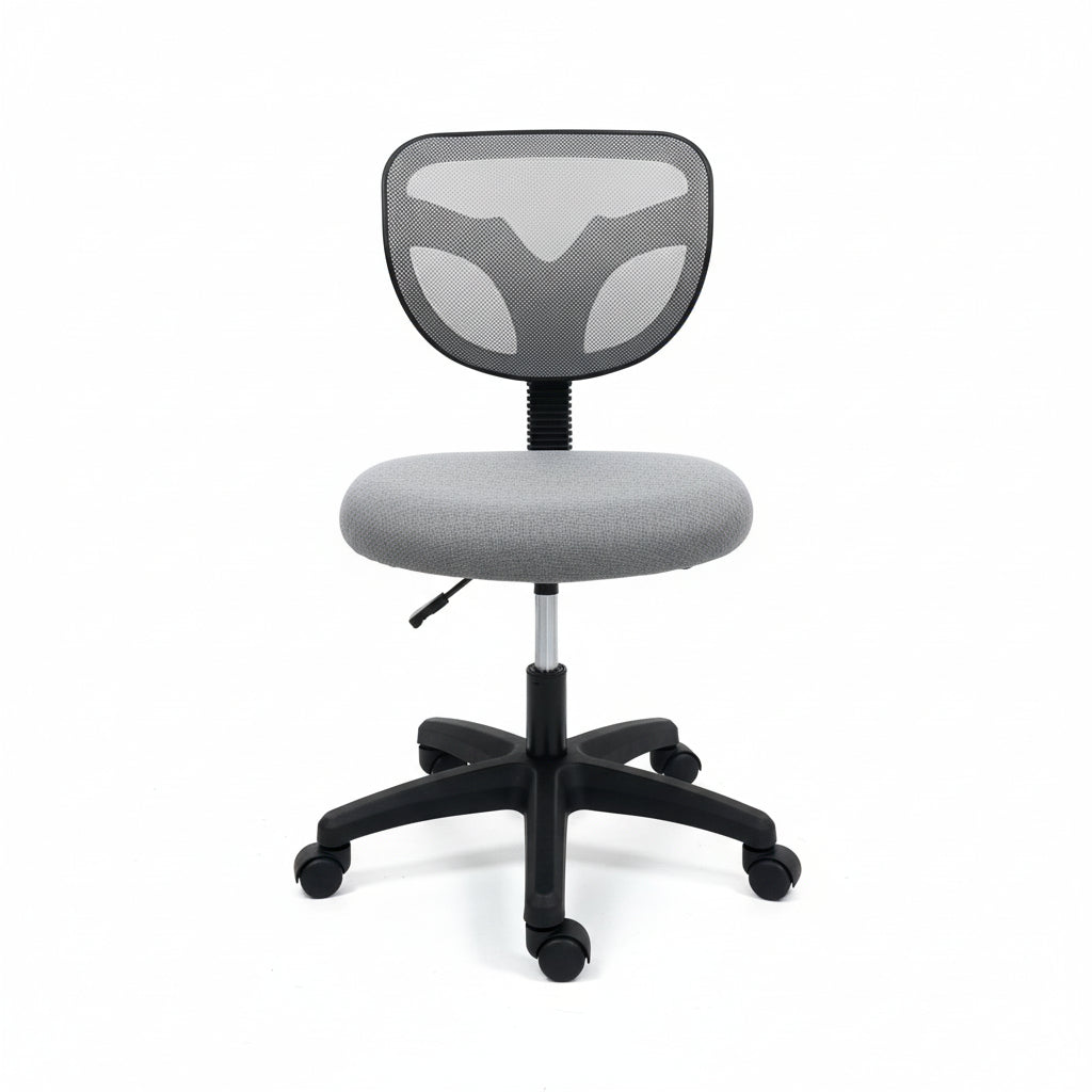 WISSEN WOOD OC41236 Compact Armless Mesh Office Chair, Compact Armless Mesh Office Chair, Made in Vietnam