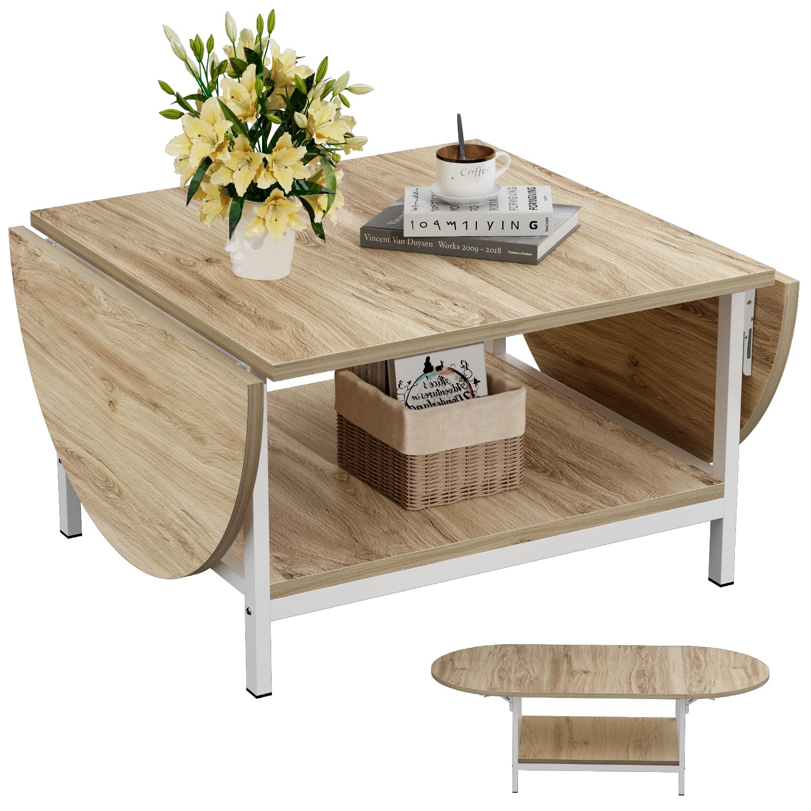 HC31127 Extended 2-Tier Modern Coffee Table