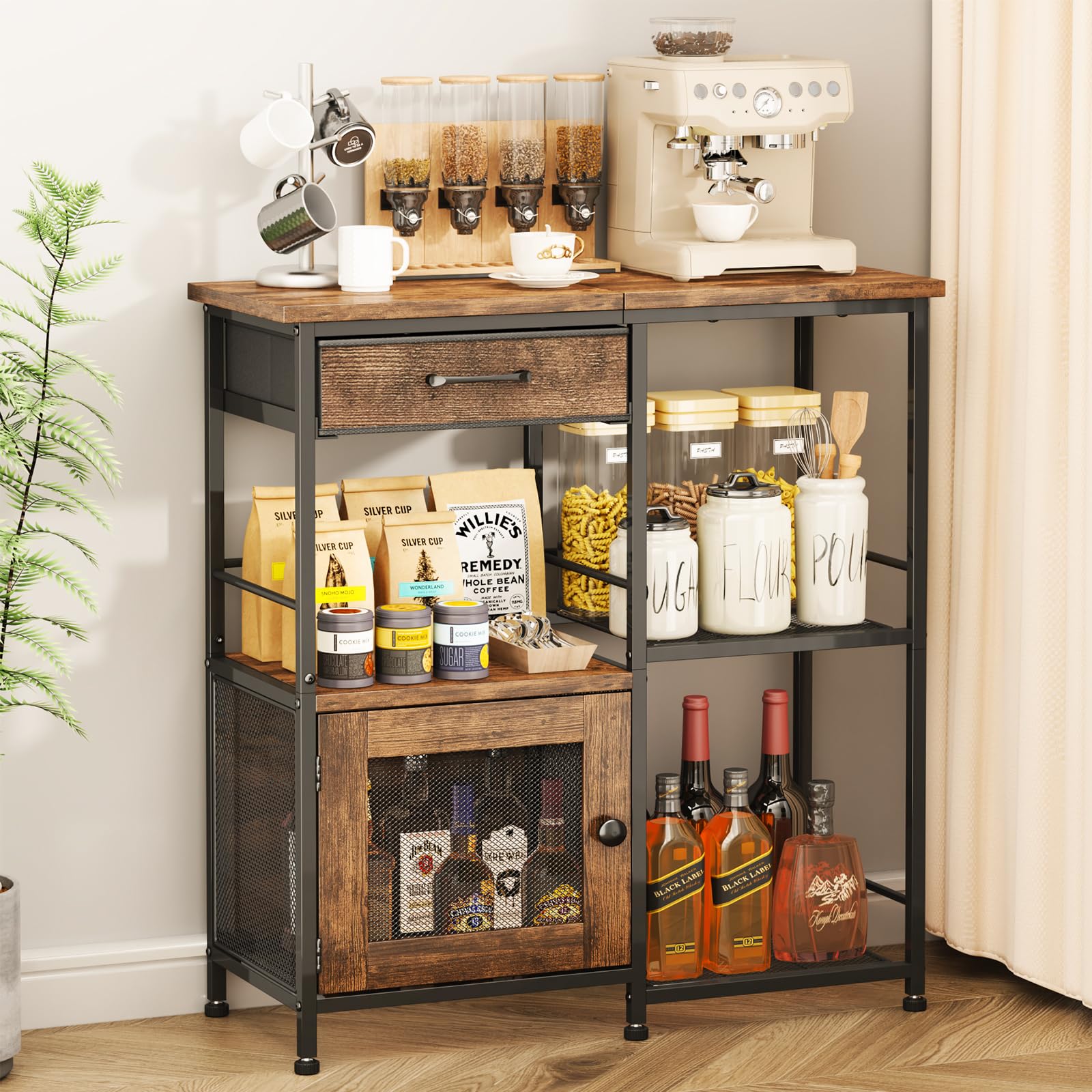 HB11138 Multi-Purpose Buffet Sideboard Coffee Bar