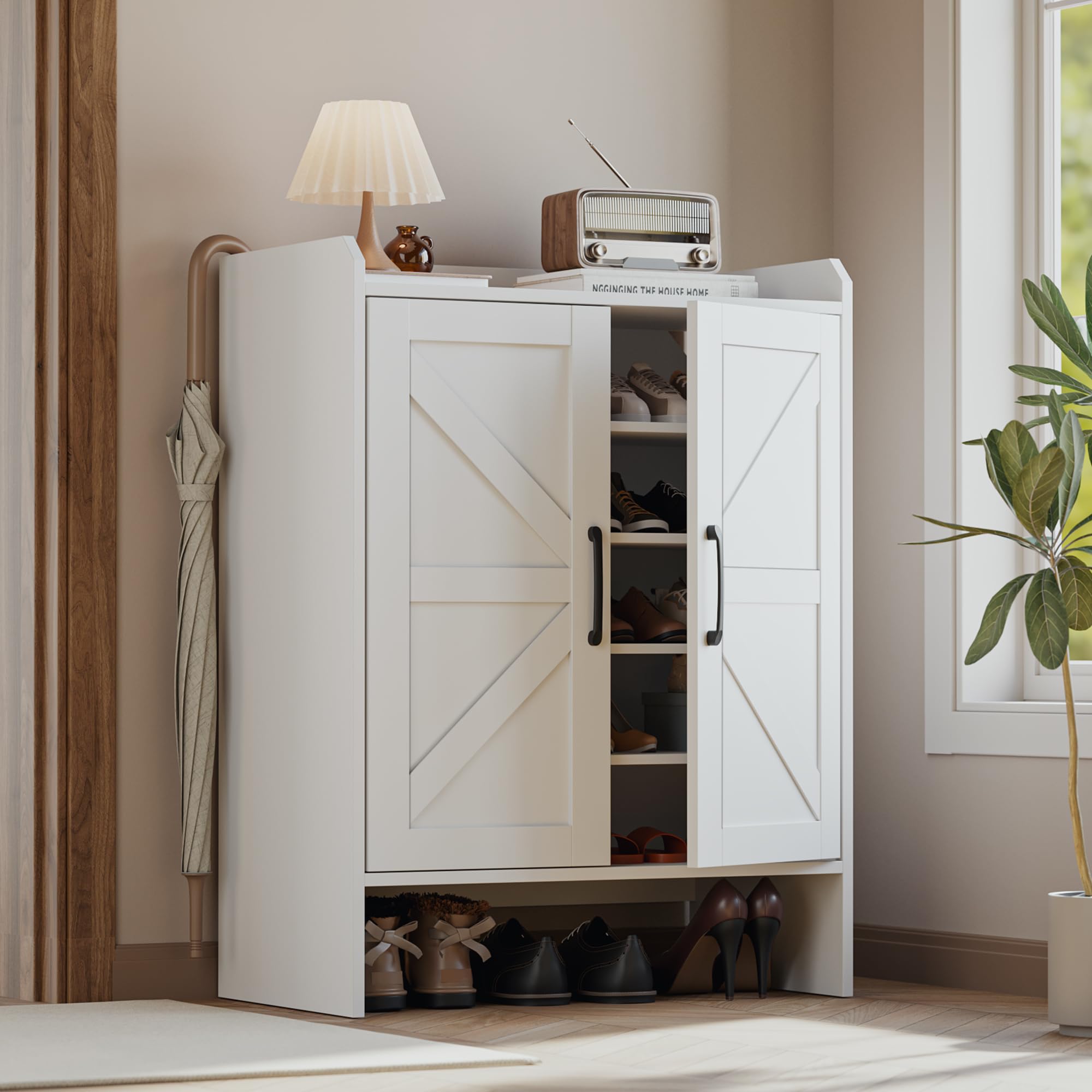 HS31131 5-Tier Farmhouse Entryway Shoe Cabinet