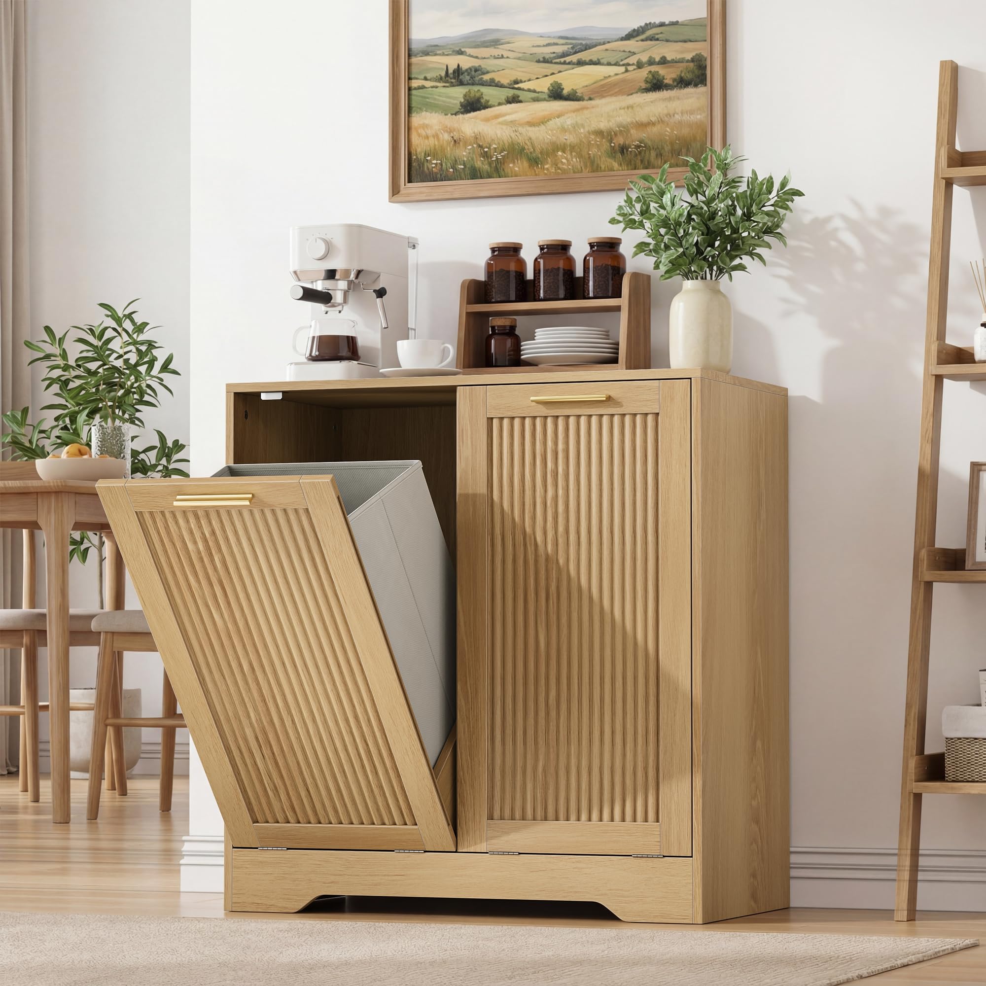 HL21217 Double Tilt-Out Laundry Hamper Cabinet