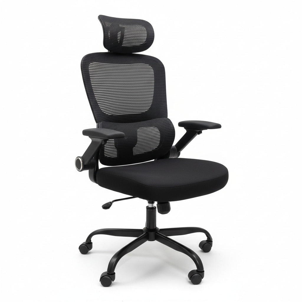 WISSEN WOOD OC41242 Ergonomic Mesh Chair With Headrest, Ergonomic Mesh Office Chair with Headrest, Made in Vietnam