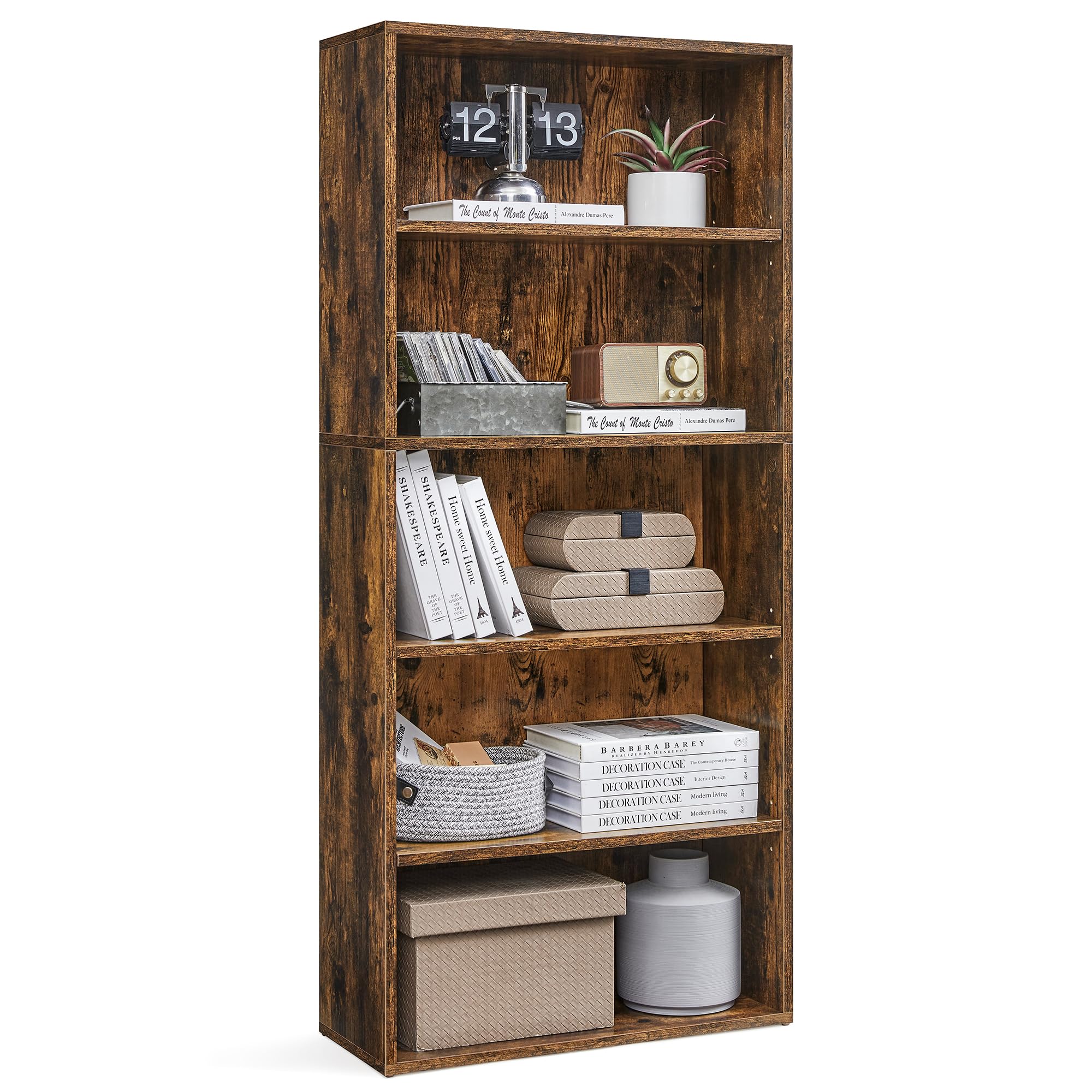 HB31021 5-Tier Open Storage Shelf Bookcase