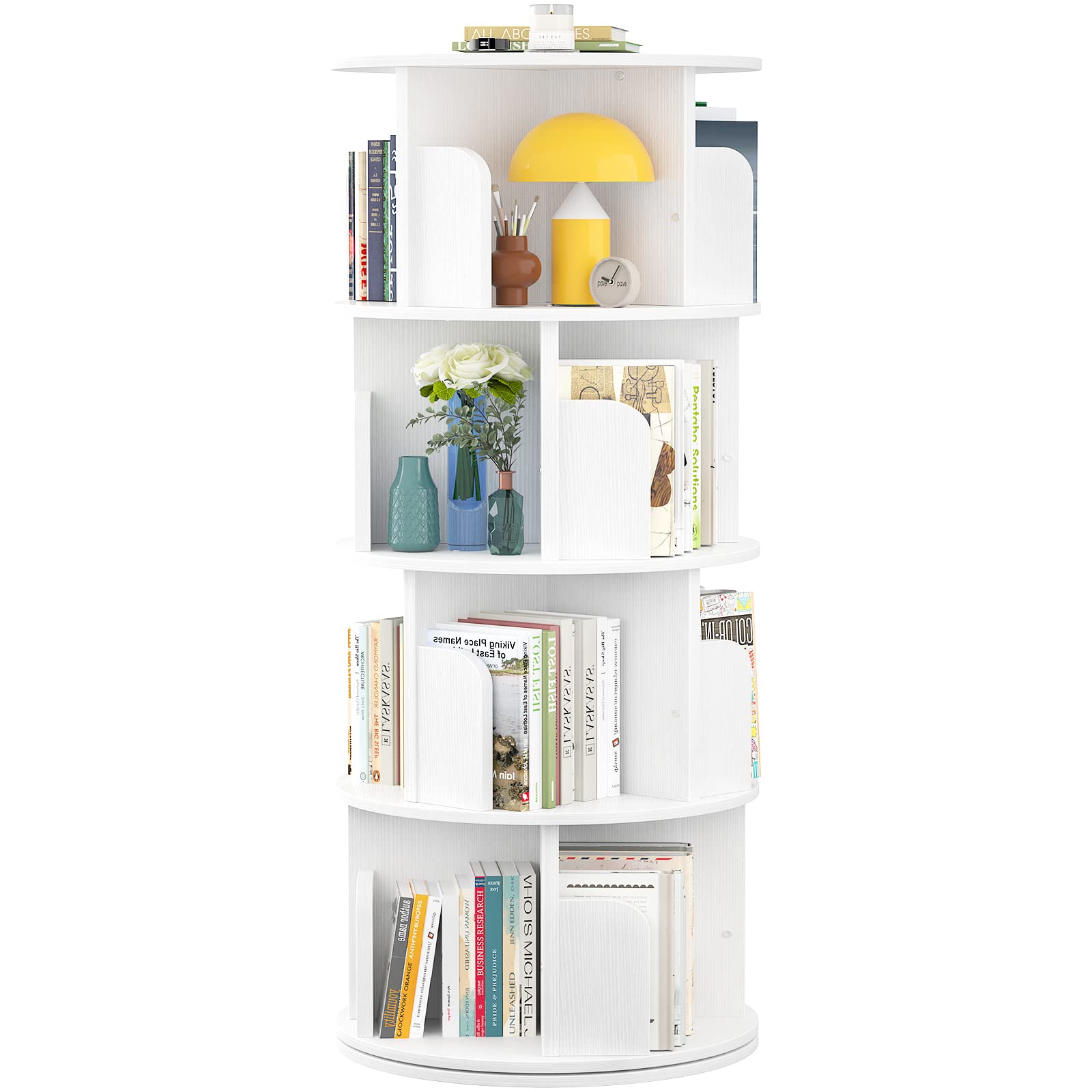 HB31034 360 Rotating Corner Floor Bookcase