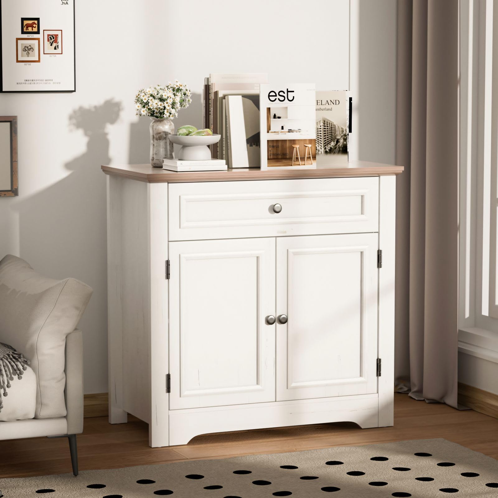 HD11215 Accent Credenza Sideboard Coffee Bar