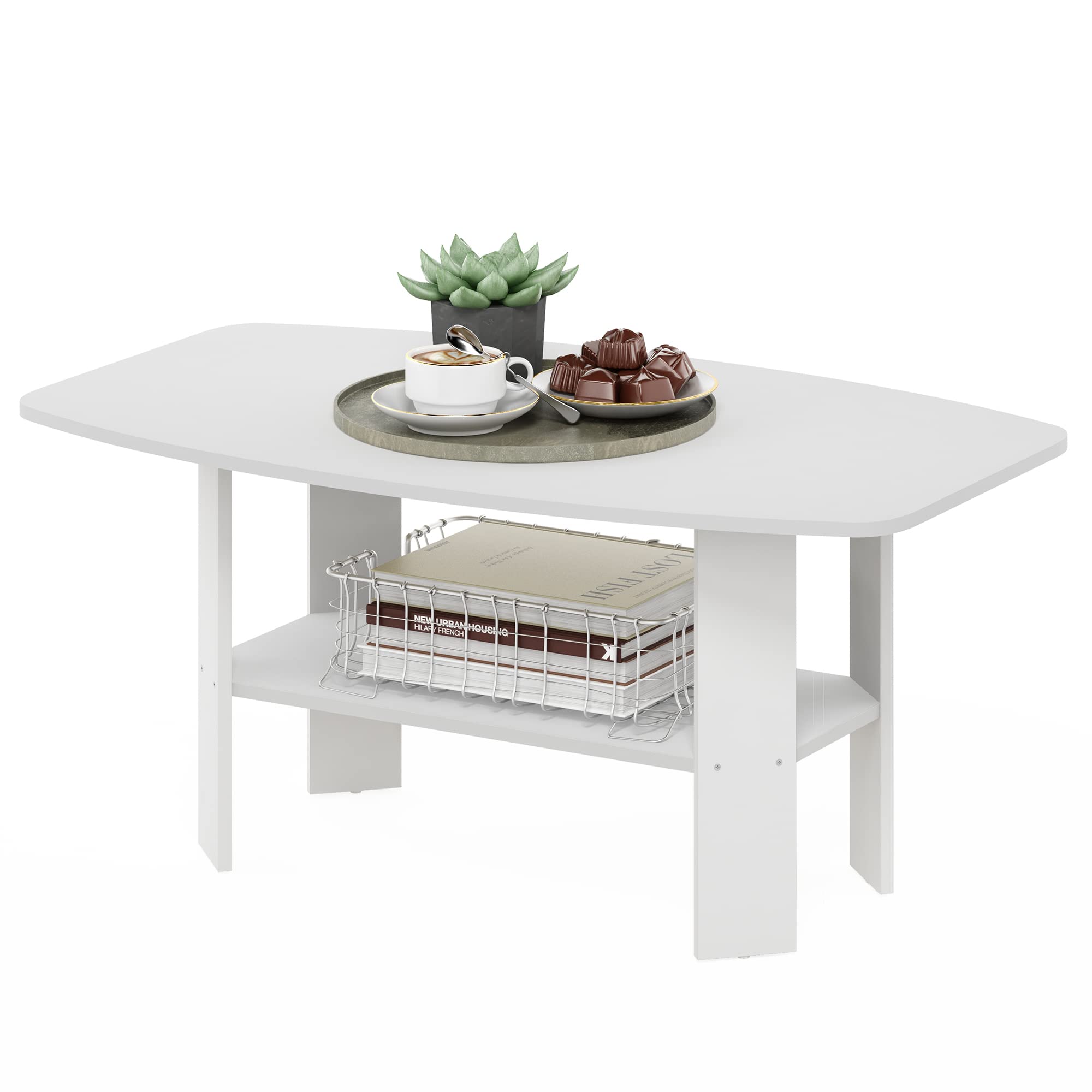 HC31046 Simple Design White Coffee Table
