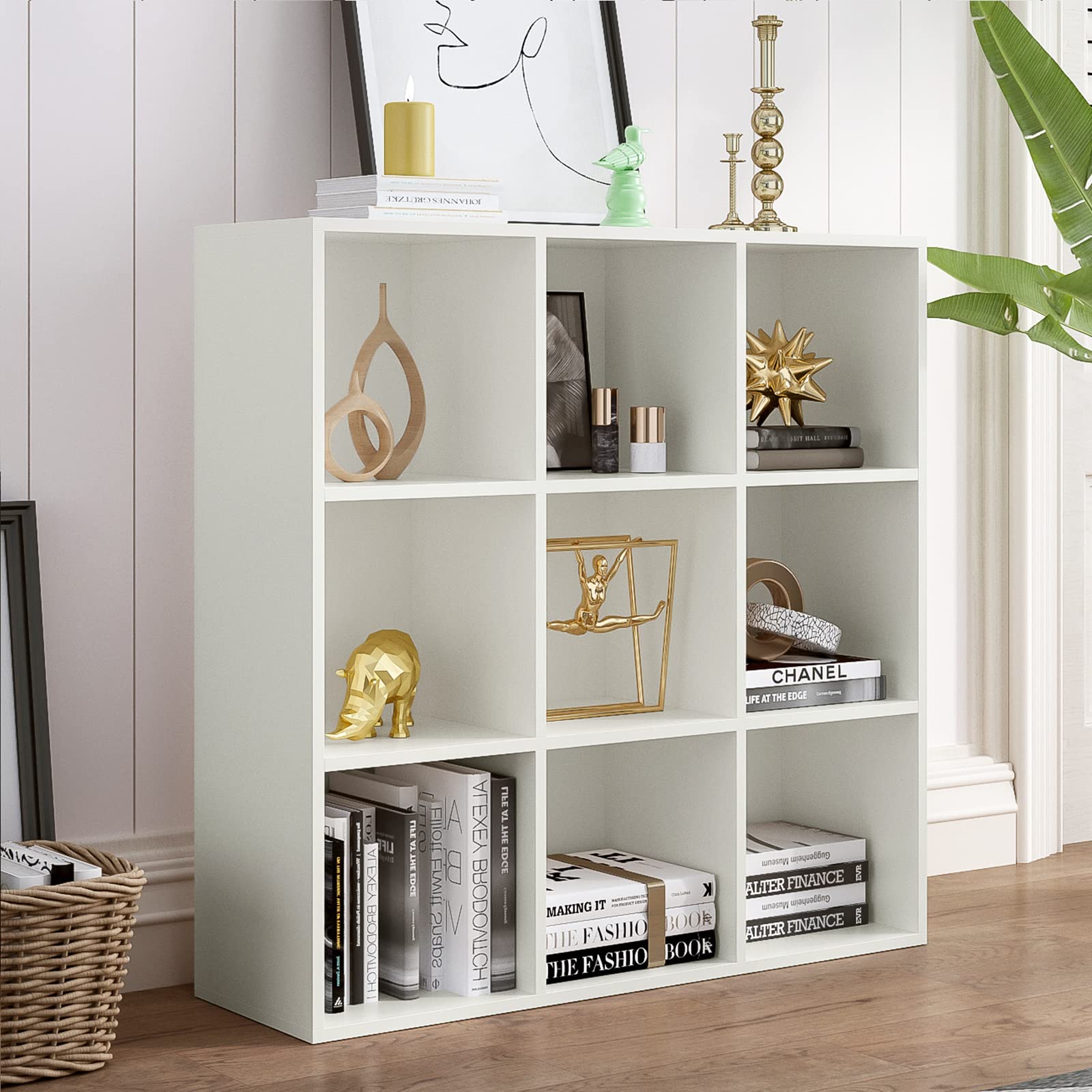 HB31041 9-Cube Floor Standing Open Bookcase