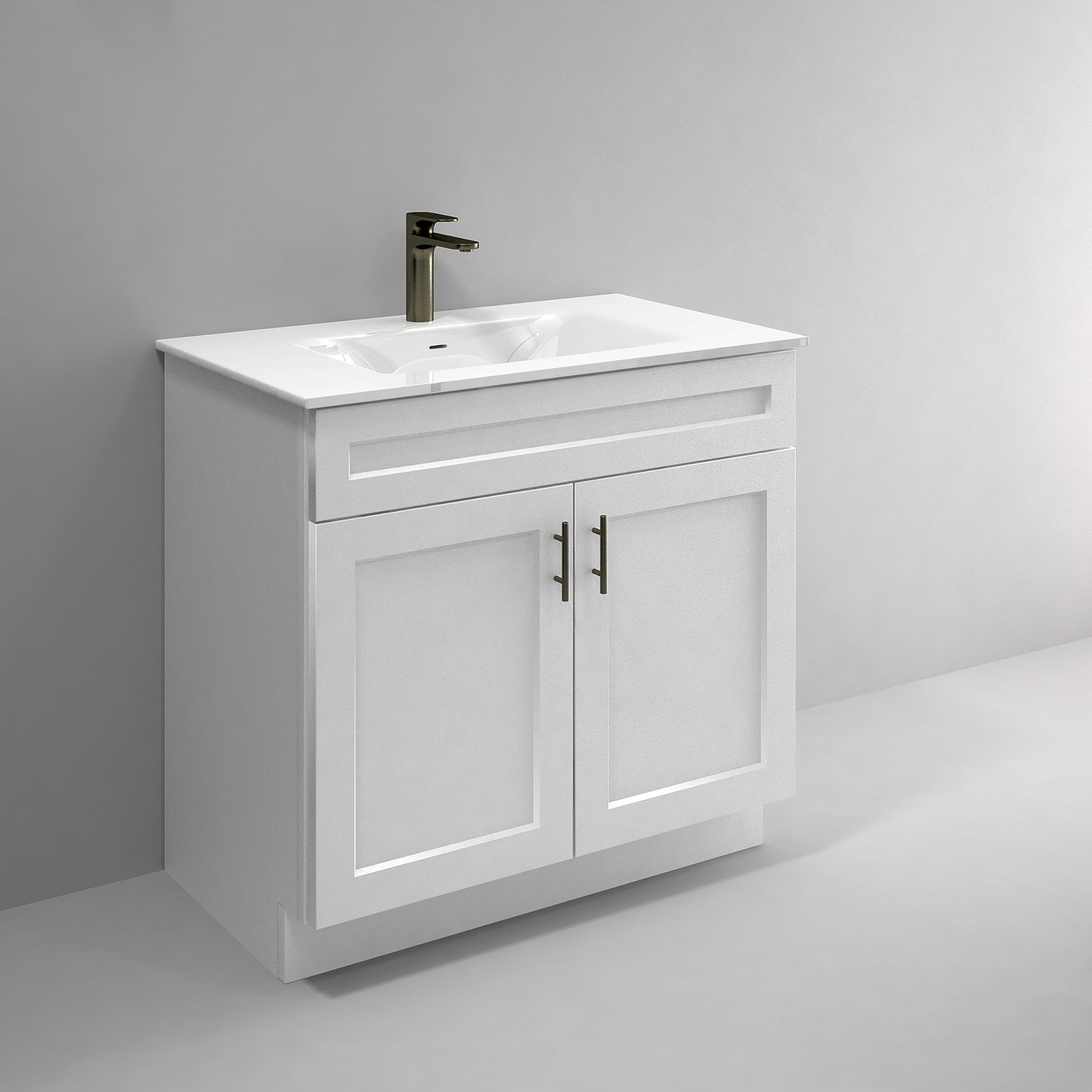 TB21055 White Shaker Sink Base Vanity