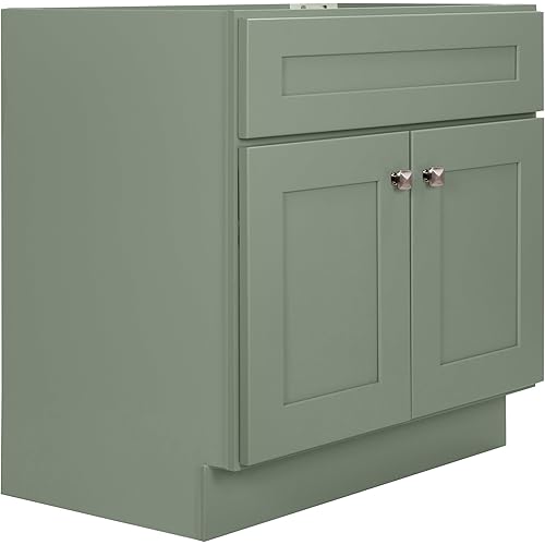 WISSEN WOOD TB21105 White Unassembled Bathroom Vanity, Wyndham Unassembled Bathroom Vanity Cabinet Without Top, 18 x 16/1 Door, White, Made in Vietnam